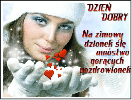 Gorące pozdrowienia na zimowy dzień